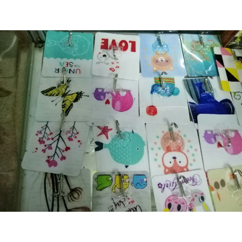 B192 Combo 300 móc 3d móc trong suốt dán tường