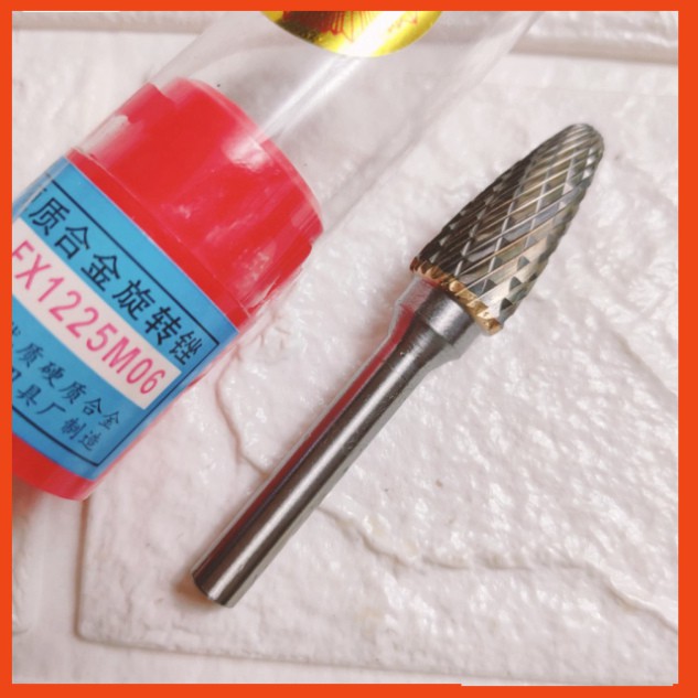 Mũi mài hợp kim hình đầu đạn FX 12mm dùng trong việc phay, điêu khắc gỗ, nhôm, đồng, hợp kim