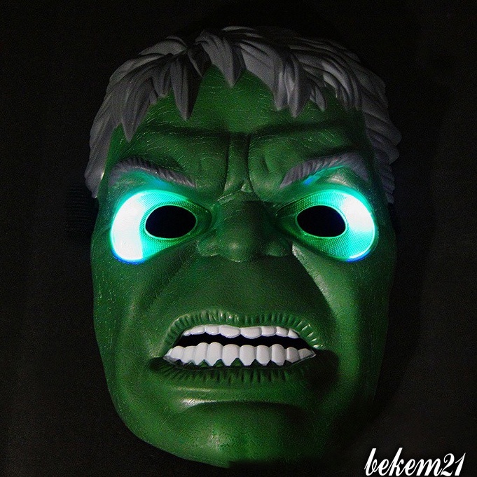 Mặt nạ Hulk Phát Sáng Mặt Nạ Người Khổng Lồ Xanh Avengers biệt đội siêu anh hùng Iron man, Spider man, Captain America,B