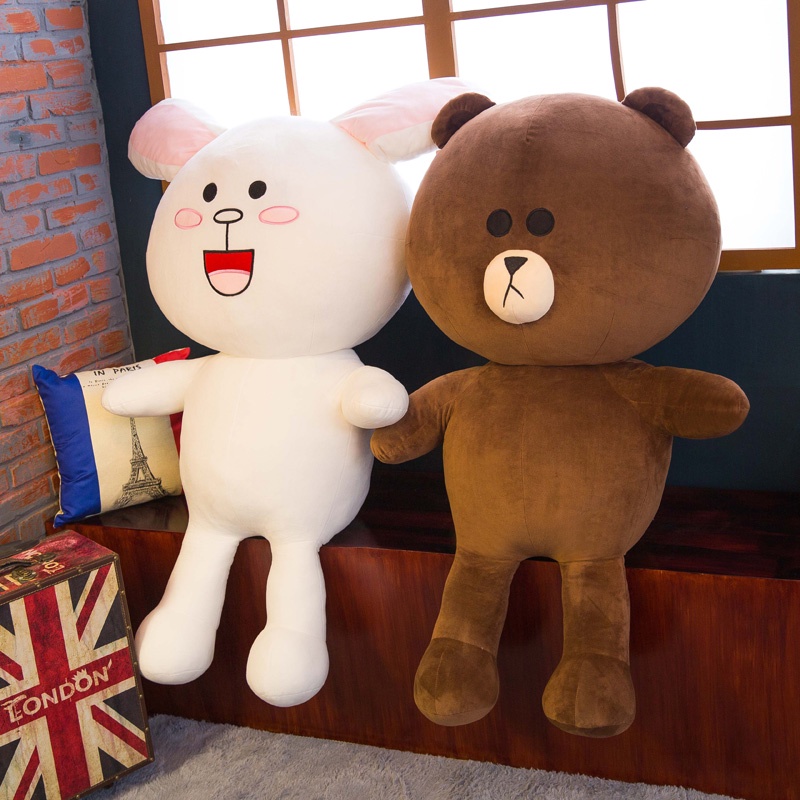 Gấu Đồ chơi búp bê thỏ dễ thương gối Đồ chơi nhồi bông búp bê lớn quà tặng sinh nhật búp bê Bebear b
