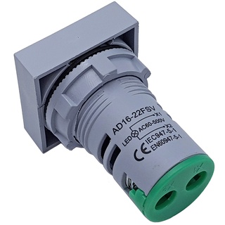 Đồng hồ đo điện áp AC 20-500V màu đỏ / màu xanh lá