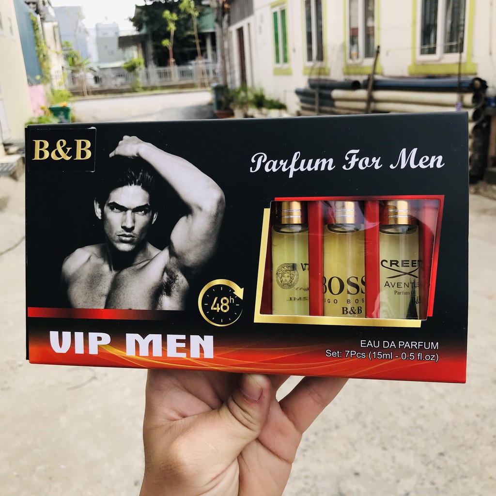 [Lưu hương 14 tiếng] Bộ 7 chai tinh dầu nước hoa Nam BB, hàng cao cấp, dạng lăn 12ml