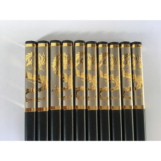 Đũa Ăn Cao Cấp Nạm Rồng Vàng