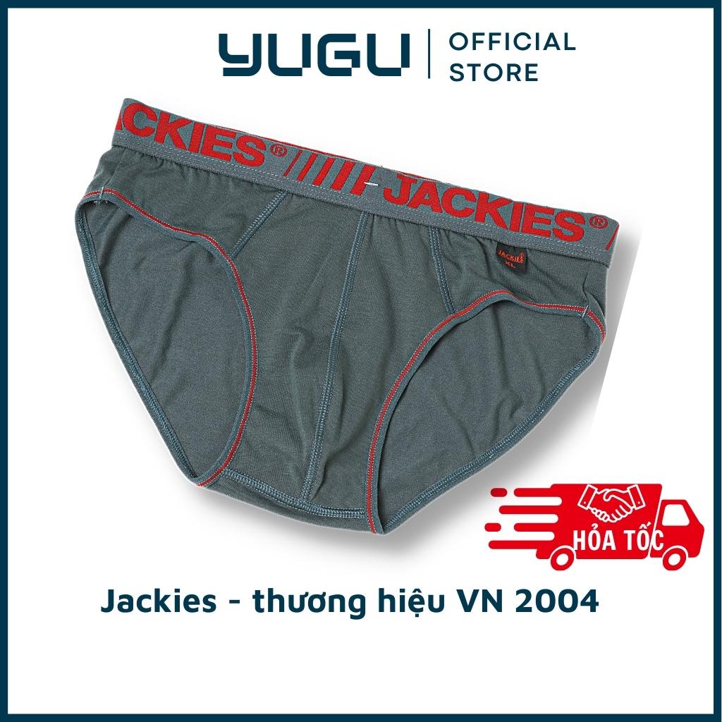 Quần lót tam giác nam cotton cao cấp JACKIES S03 -YUGU- Quần sịp nam thun 40kg-85kg chính hãng Việt Nam, 1 chiếc che tên