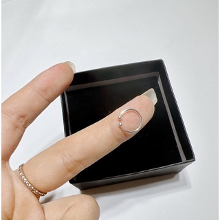 Khuyên tai bạc nữ TLEE kẹp vành tròn trơn basic TLEE JEWELRY B0325