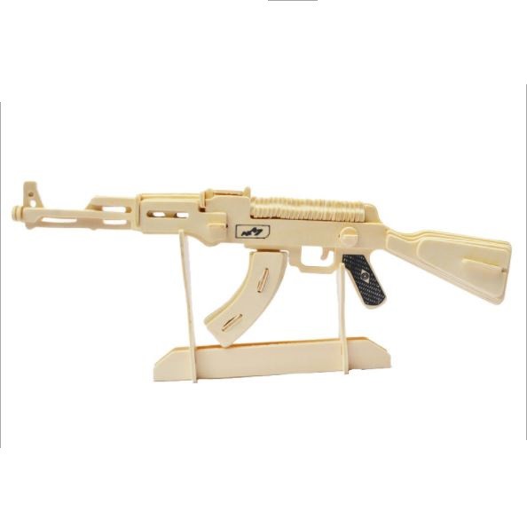 Đồ chơi lắp ghép gỗ 3D Mô hình AK47