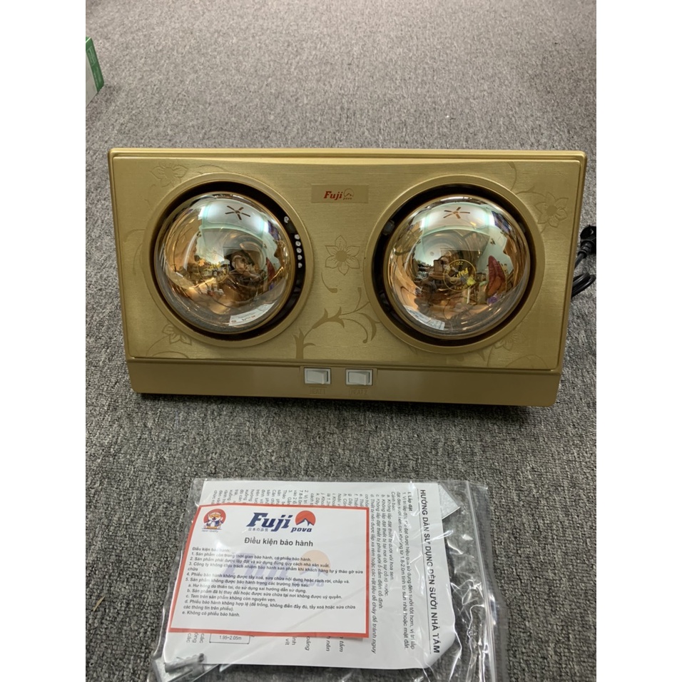 ĐÈN SƯỞI NHÀ TẮM 2 BÓNG  FUJI POVA  2 ĐÈN HỒNG NGOẠI CÔNG SUẤT550W/ ĐÈN SƯỞI MÙA ĐÔNG