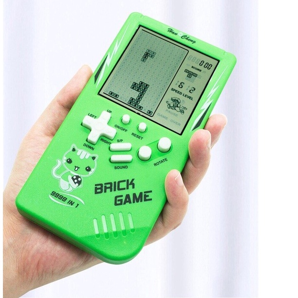 Máy chơi game xếp gạch brick game huyền thoại phiên bản mèo