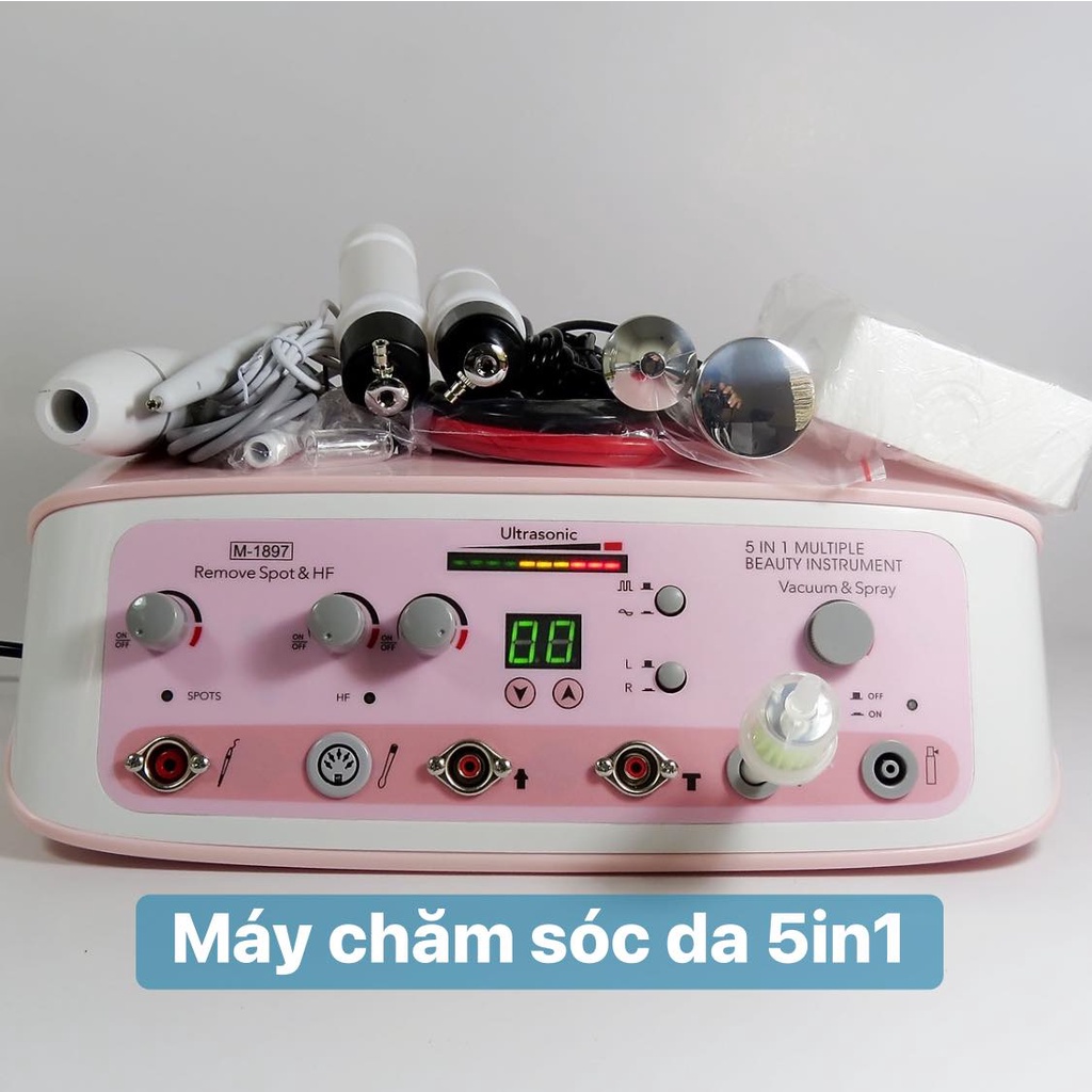 Sale Máy Chăm Sóc Da 5in1 Chính Hãng Ultrasonic Cho Spa