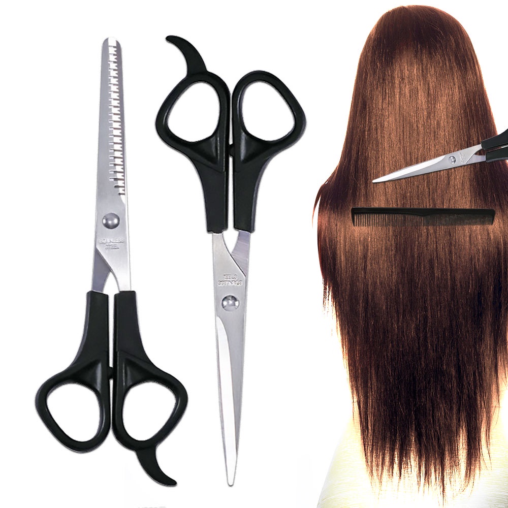 Set kéo cắt tóc chuyên nghiệp tiện dụng cho salon