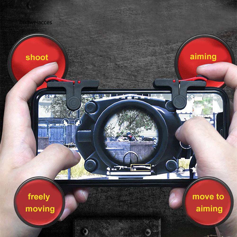 HUA♥Gaming Trigger Button Mobile Phone Game Controller Gamepad for PUBG Android iOS