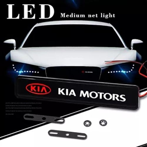 1 Đèn Led Trang Trí Lưới Tản Nhiệt Phía Trước Xe Hơi Kia Soluto Bongo Carnival Picanto Sorento Rio Soul Stinger Forte