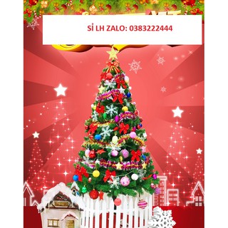 cây thông noel 2m4 kèm 10 loại 40 sản phẩm trang trí, đẹp lung linh