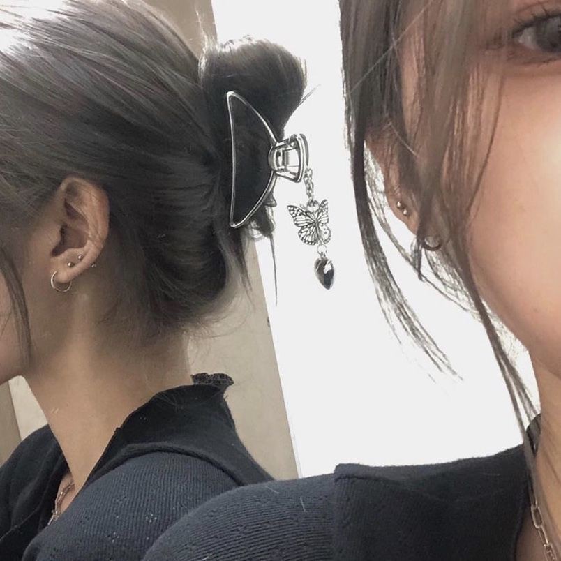 Kẹp Tóc Haimeikang Mặt Hình Bươm Bướm Và Trái Tim Thời Trang