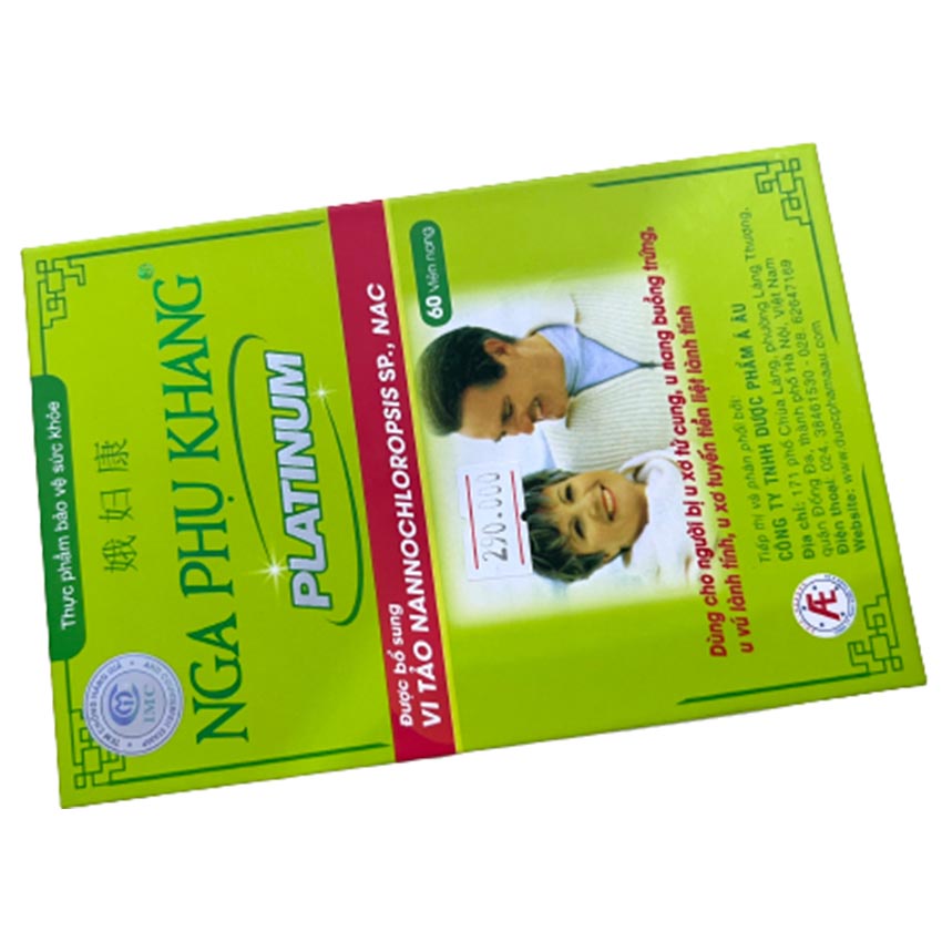 Nga phụ khang platinum hộp 60 viên , hỗ trợ giảm sự phát triển u nang , u xơ ở phụ nữ , Cvspharmacy