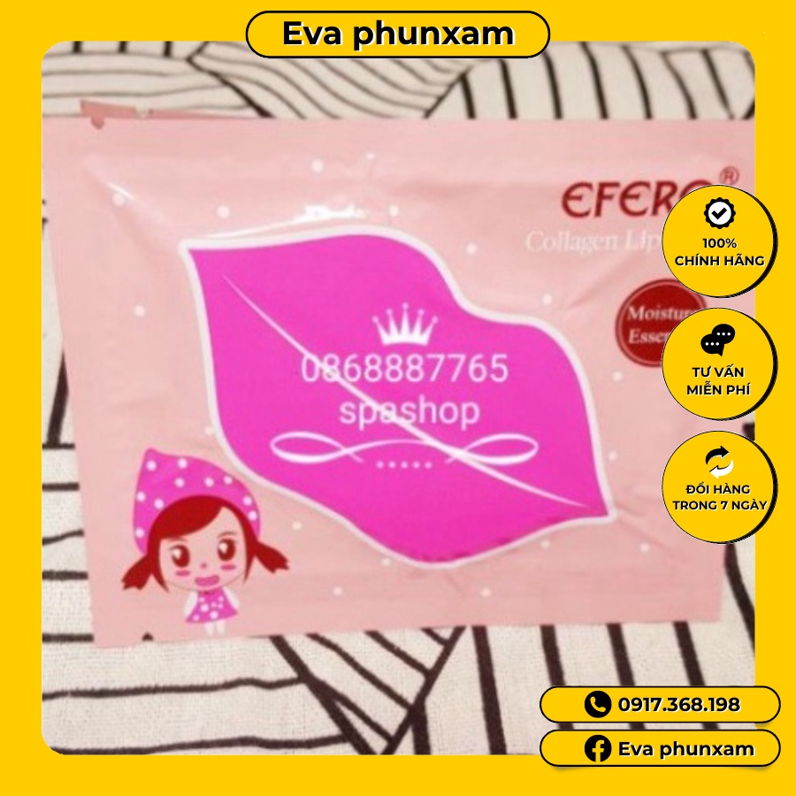 Combo 10  gói mặt nạ môi  dùng cái nhân spa thẫm mỹ viện