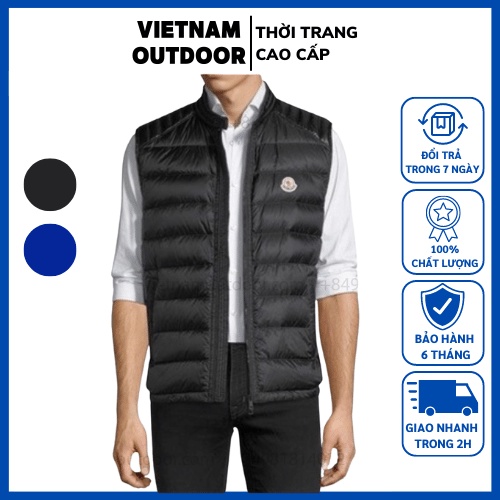 Áo Khoác Gi-le Nam Moncler Nam 💕Hàng Chính H.ãng 💕Áo Jacket Cộc Tay Đại Hàn Mùa Đông XỊN