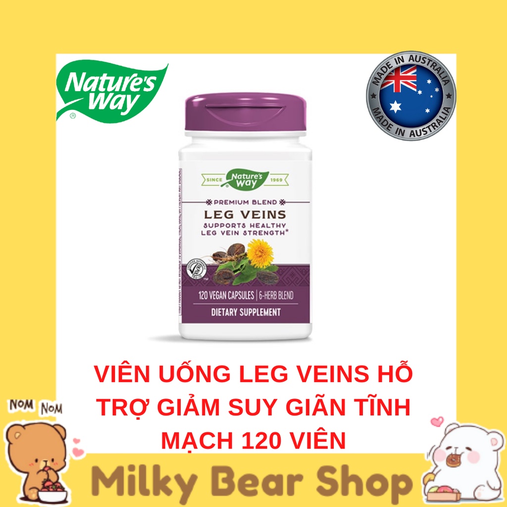 VIÊN UỐNG NATURE'S WAY LEG VEINS GIẢM SUY GIÃN TĨNH MẠCH
