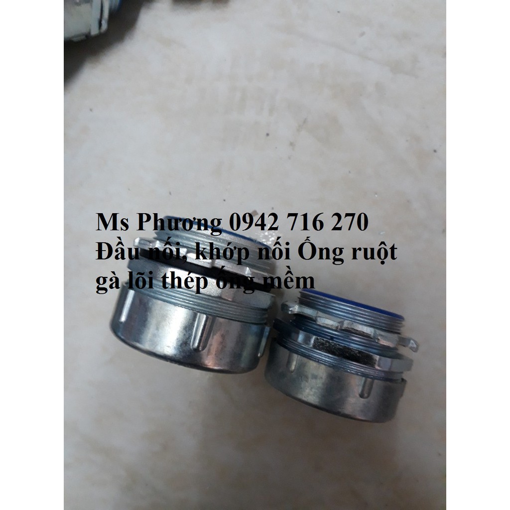 Đầu nối ống ruột gà lõi thép 1.1/4'' phi 32 nối ống ruột gà lõi thép luồn dây điện vs tủ điện 1c