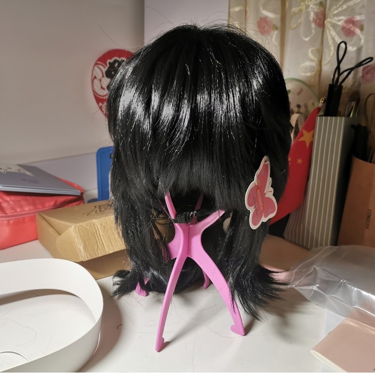 Wig/tóc giả đen cosplay Tomioka Giyuu thuỷ trụ Kimetsu no Yaiba demon slayer