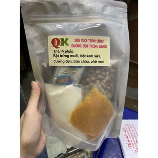 Set trân châu đường đen trứng muối
