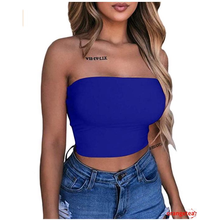 Áo Croptop Hở Vai Thiết Kế Quyến Rũ Cho Nữ