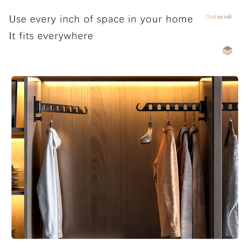 Móc Treo Quần Áo Gắn Tường Gấp Gọn Tiện Dụng