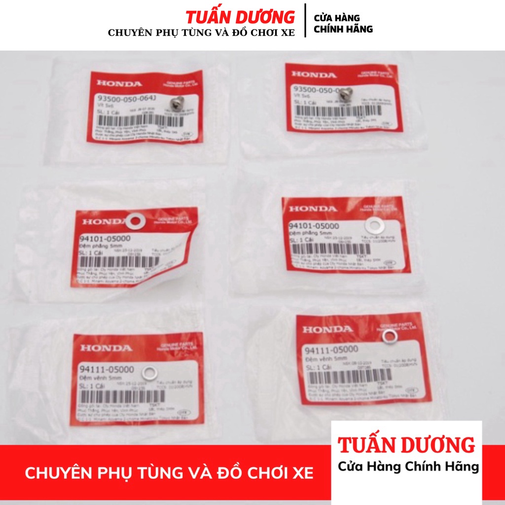 Ốc Bắt Nẹp Cổ Pô Xe Dream Wave  - Ốc Gắn Cổ Bô Các Dòng Xe Hàng Xịn Honda 100%