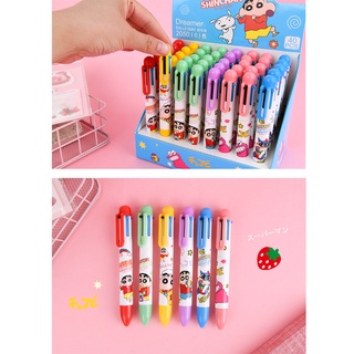 Bút Bi 6 Màu Sắc Ngòi 0.5Cm