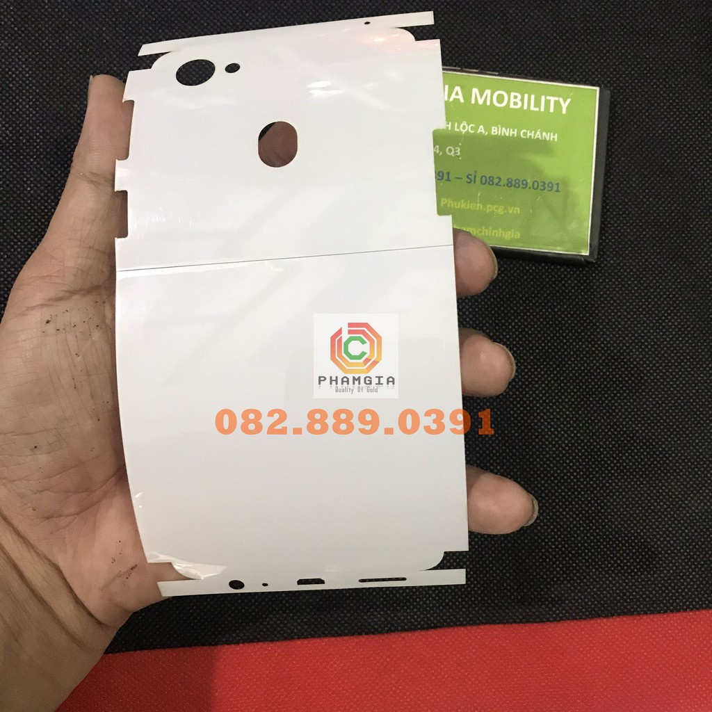 Dán PPF bóng, nhám cho Oppo F7 màn hình, mặt lưng, full lưng viền siêu bảo vệ