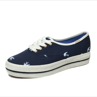 Giày Keds Nữ Trắng Cánh Chim Én