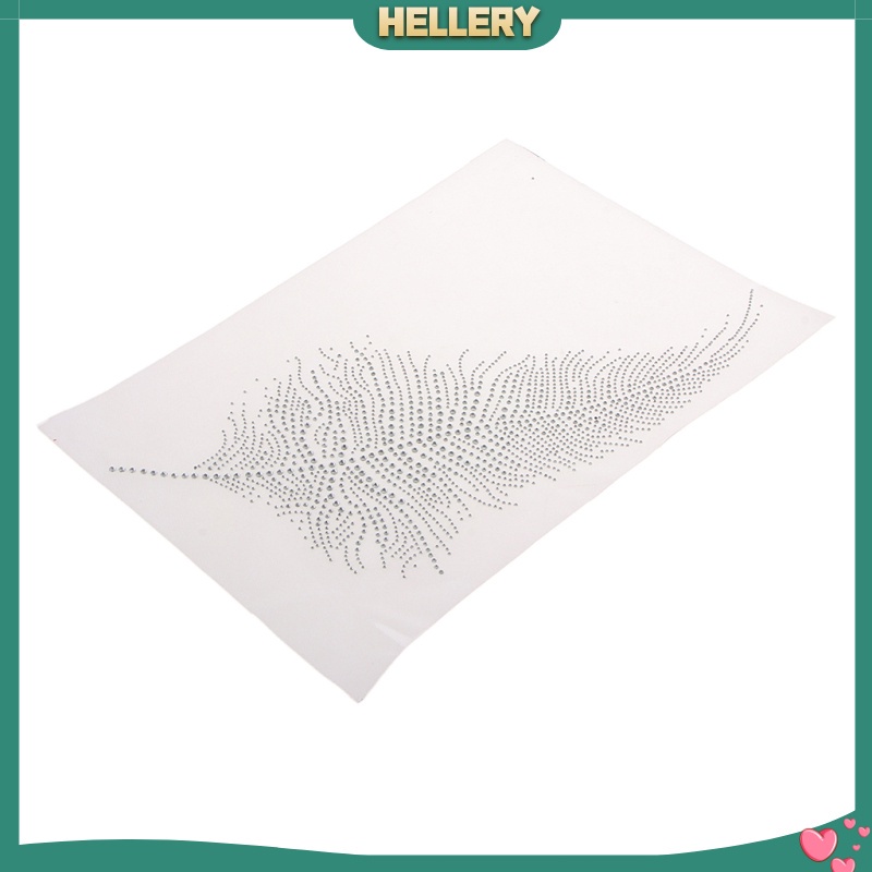 Miếng Dán Ủi Quần Áo Hình Lông Vũ Đính Đá 9.45 &quot;