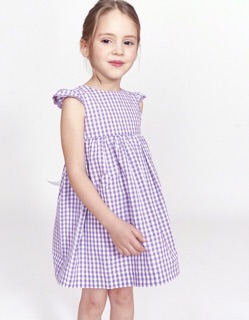 Đầm Purple Gingham Dress