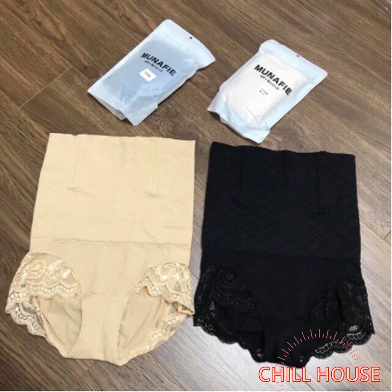 Quần lót Gen Bụng Chống Cuộn Viền Ren Nhật Munafie(chéo) - CHILLHOUSE