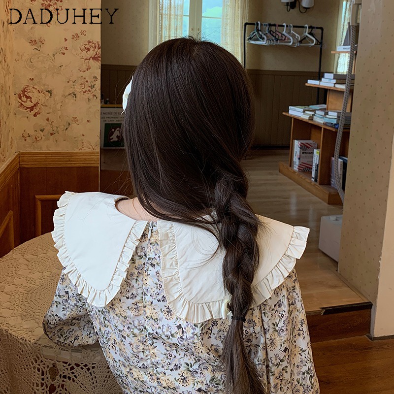 Đầm hoa dài ngắn tay đơn giản phiên bản Hàn Quốc mùa hè cho nữ