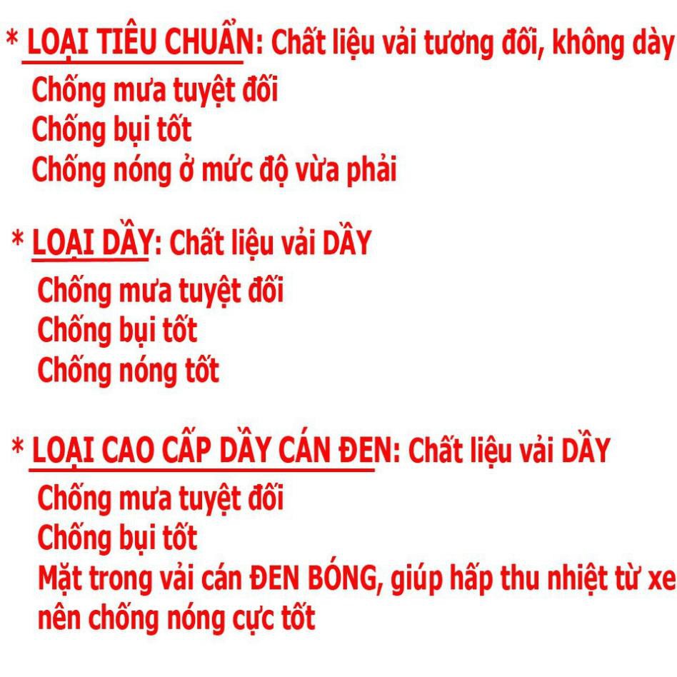 ✔️ Áo Bạt Phủ Trùm Xe Máy Vải Dù Phủ PU Không Bong Tróc, Chống Thấm, Chống Mưa Nắng, Bụi Bẩn Tuyệt Đối [BH 1 Đổi 1]  ྇