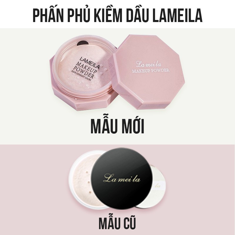 Bộ trang điểm Lameila 6 món cơ bản kem nền, phấn phủ, son kem, mascara, kẻ mày, kẻ mắt bộ makeup tiện lợi HATOLA