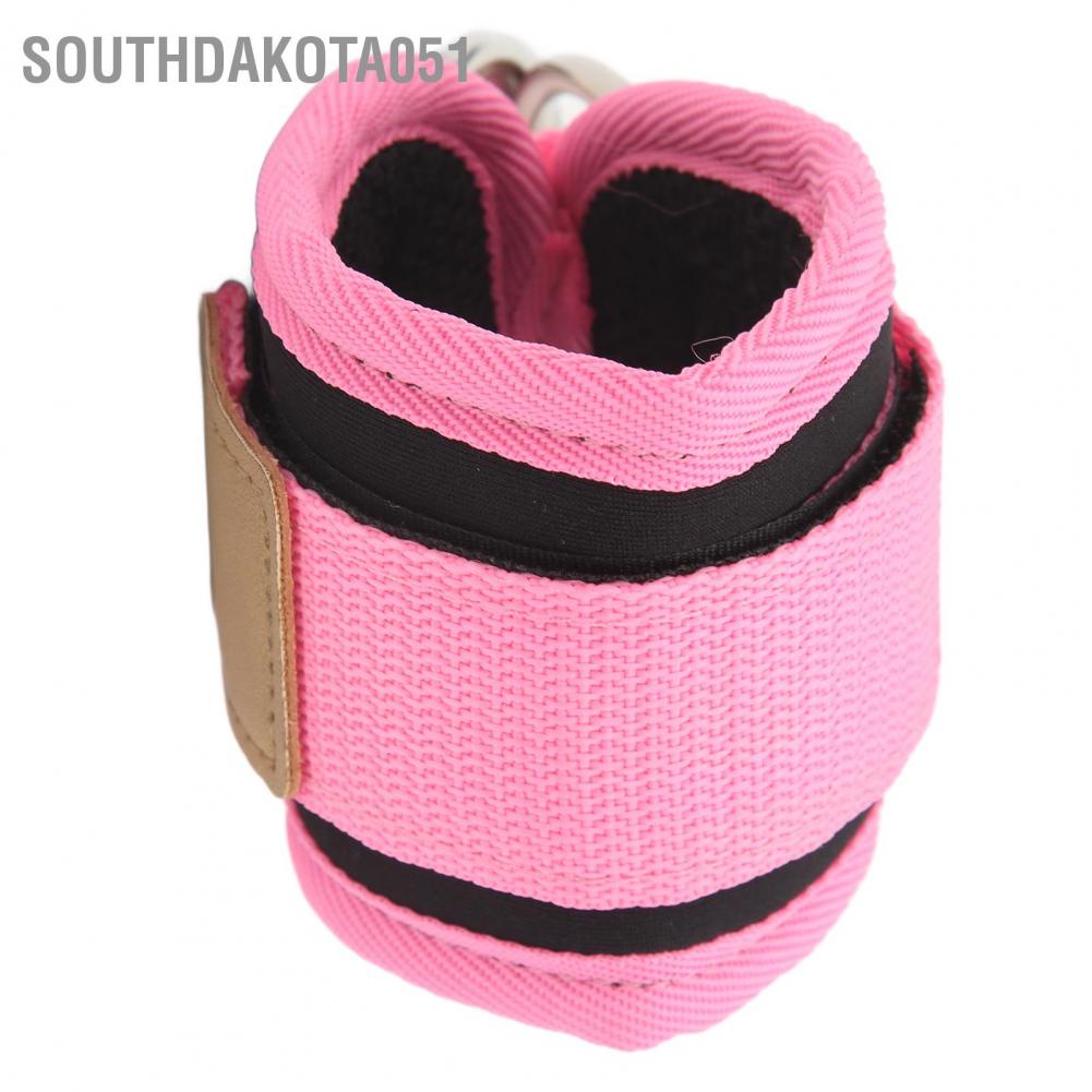 Southdakota051 Huấn luyện viên thể dục hình khóa mắt cá chân với vòng D đôi và dây đai cao su cho nam nữ