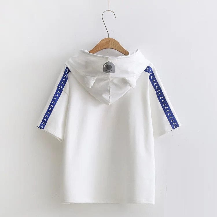 Áo Hoodie Ngắn Tay In Họa Tiết Hoạt Hình Xinh Xắn | BigBuy360 - bigbuy360.vn