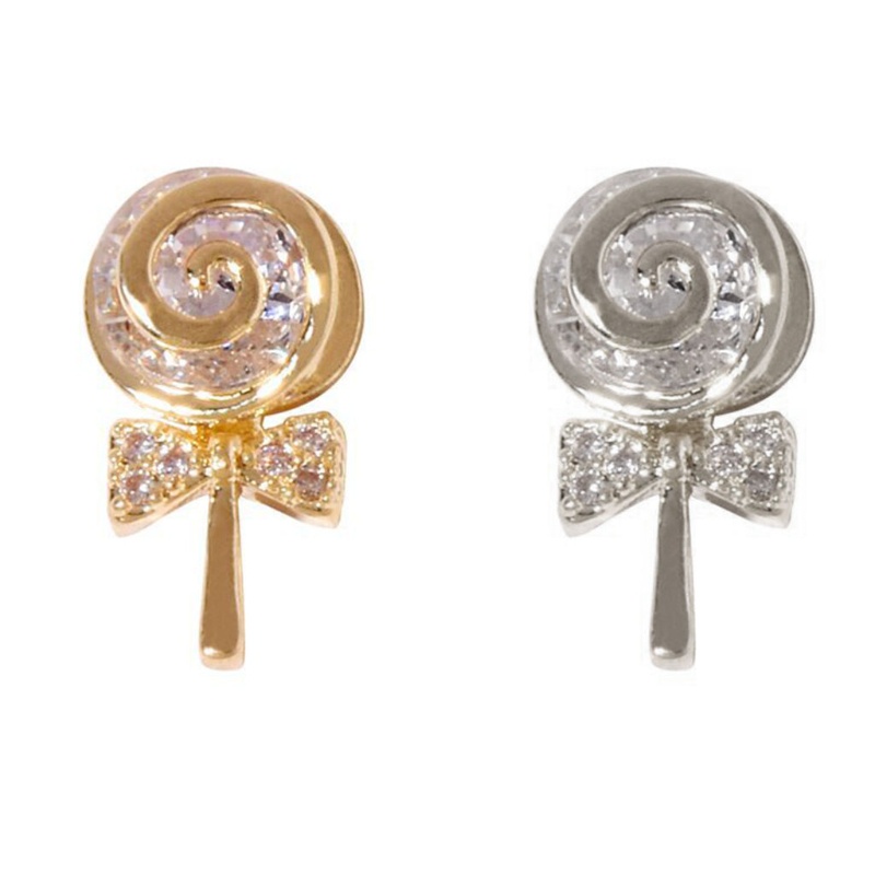 Phụ Kiện Đá Đính Trang Trí Móng Tay Hình Kẹo Mút Xinh Xắn