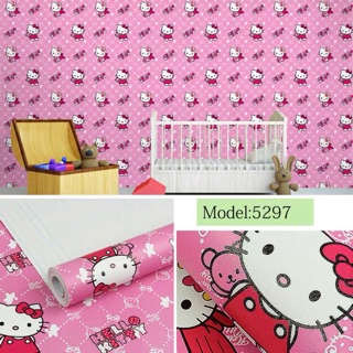 Giấy dán tường kitty keo sẵn dài 10 mét khổ rộng 45cm