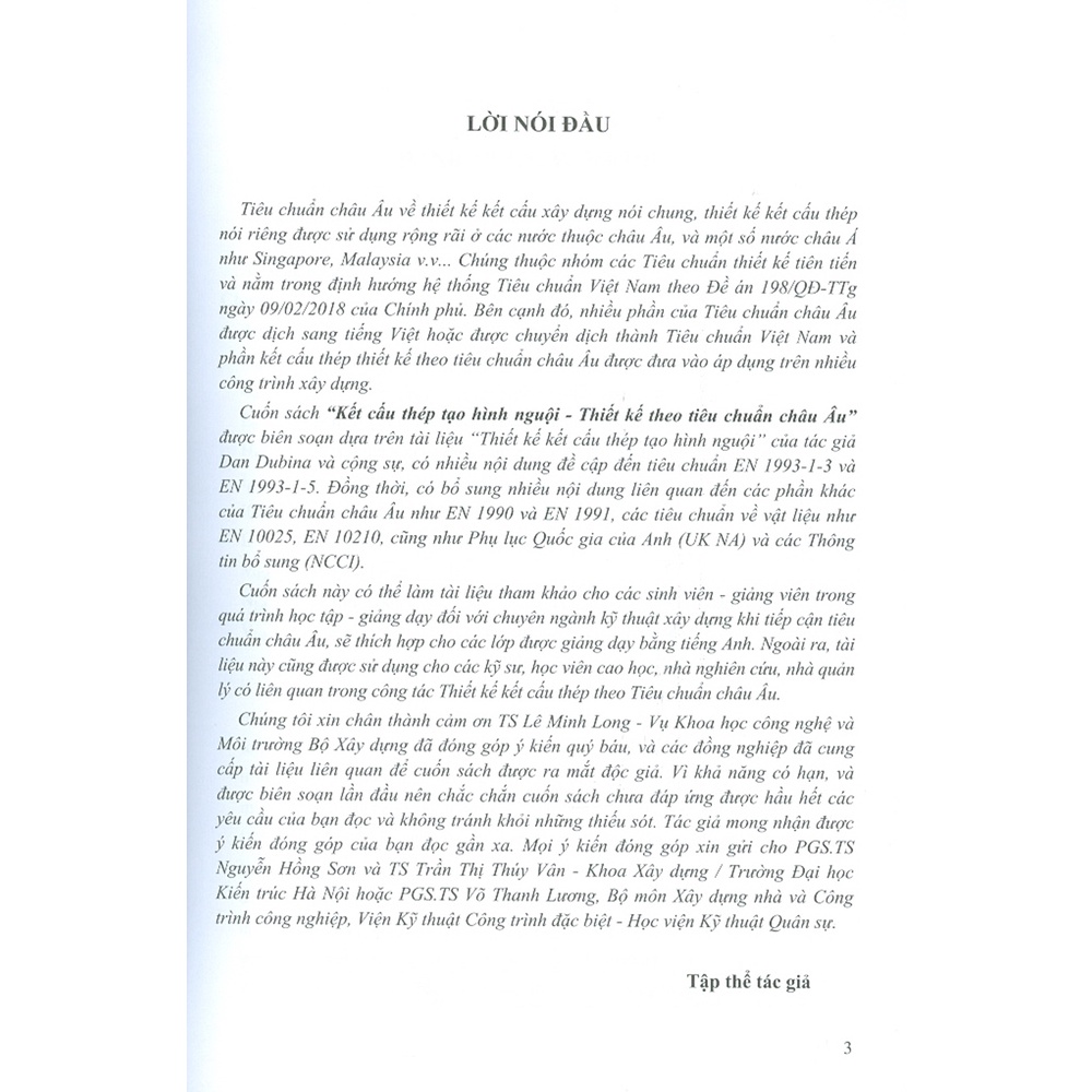 Sách - Kết Cấu Thép Tạo Hình Nguội Thiết Kế Theo Tiêu Chuẩn Châu Âu