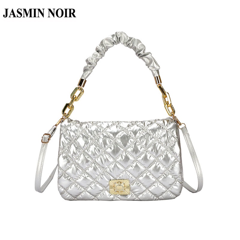 Túi Xách JASMIN NOIR Nhỏ Dáng Vuông Chất Liệu Nilon Cho Nữ