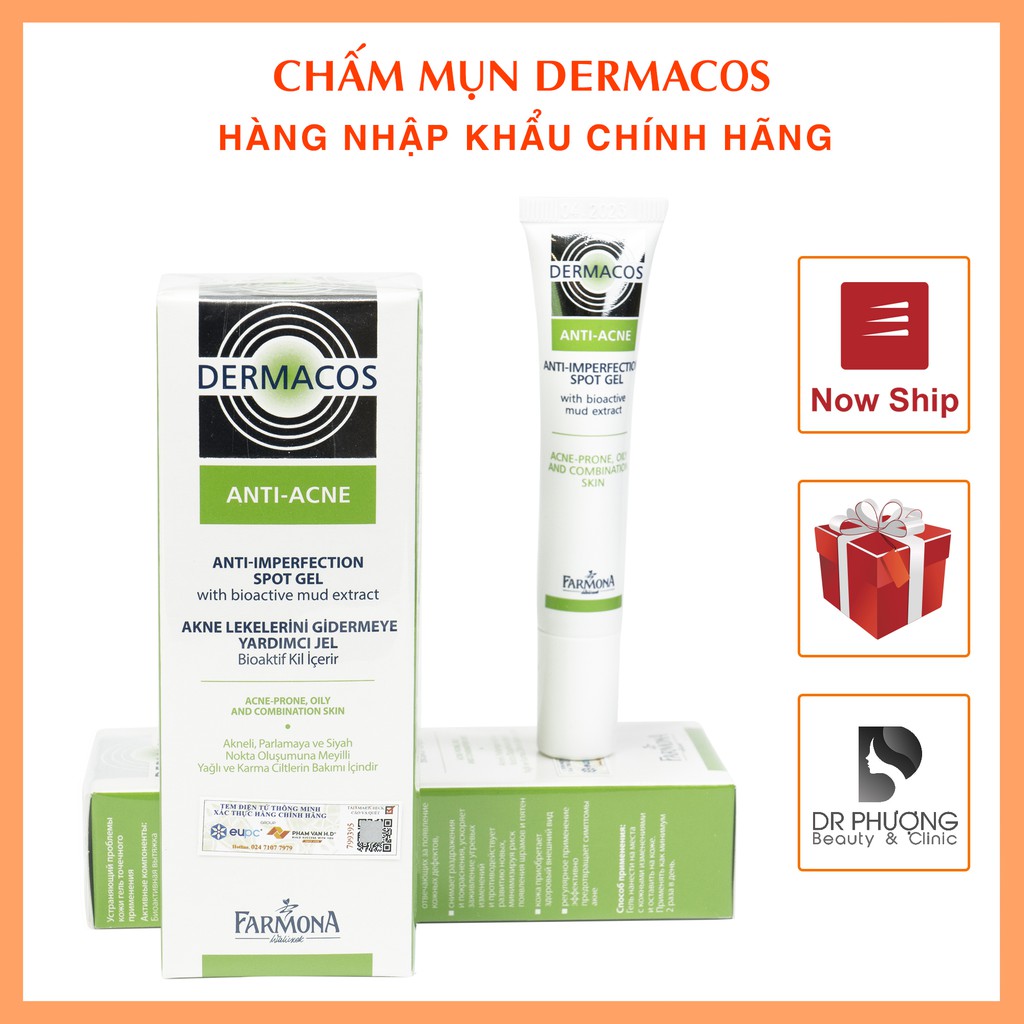 Gel CHẤM MỤN DERMACOS anti acne Spot gel