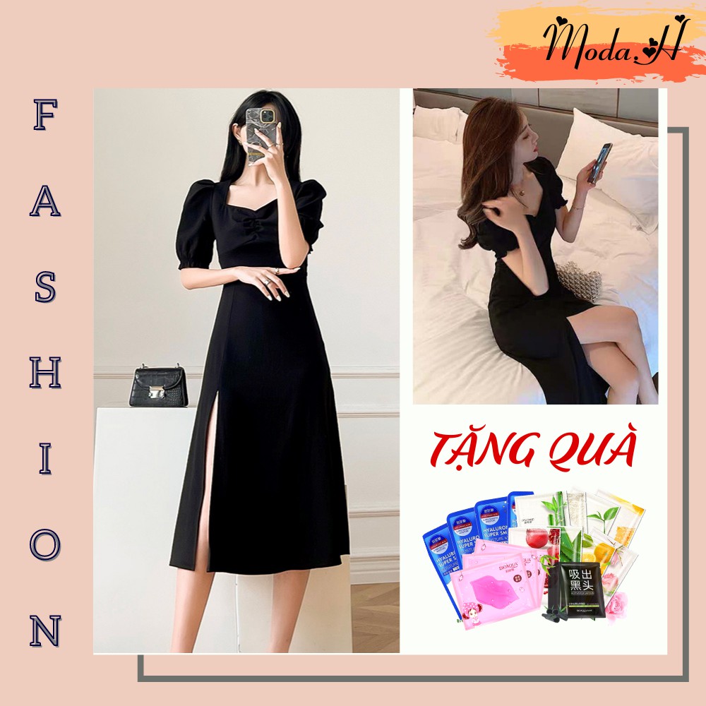 Váy Nữ, Đầm Nữ Dáng Dài Xẻ Tà Điệu Đà Sang Chảnh Moda.H