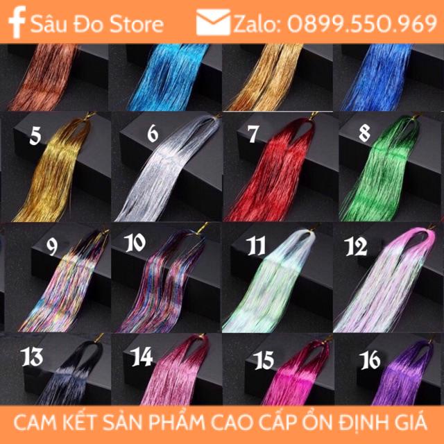 Kẹp line kim tuyến 200 sợi/set sỉ 9k