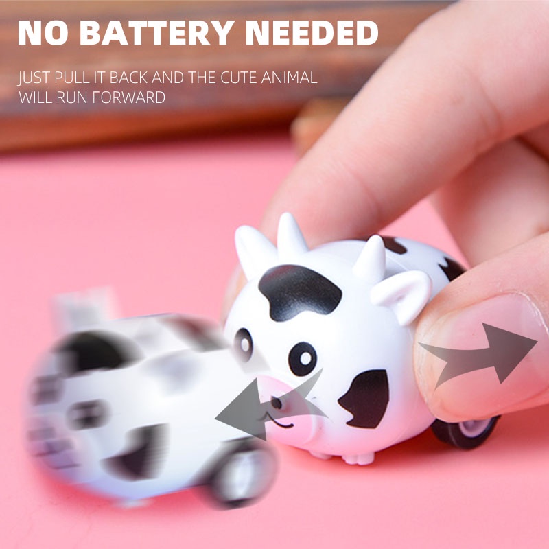 Đồ Chơi Xe Kéo Hình Động Vật Dễ Thương Cho Bé 2-6 Tuổi