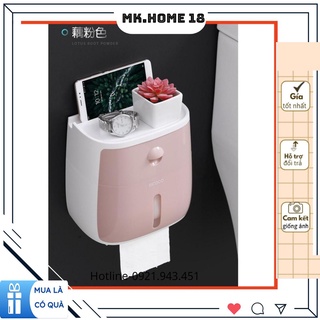 Hộp đựng giấy vệ sinh Ecoco dán tường cao cấp 2 tầng .