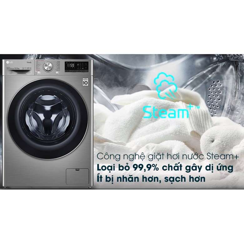 Máy giặt LG Inverter 10.5 kg FV1450S3V (Miễn phí giao tại HCM-ngoài tỉnh liên hệ shop)