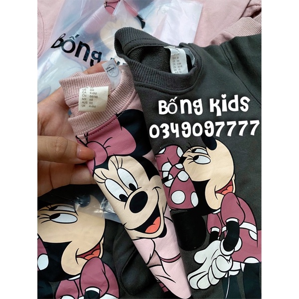 Áo Nỉ Bé Gái Minnie HaM